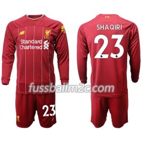 Fußballtrikots Liverpool Shaqiri 23 Kinder Heim Trikotsatz 2019-2020 Langarm